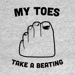 "My Toes Take A Beating" Runner's T-Shirt